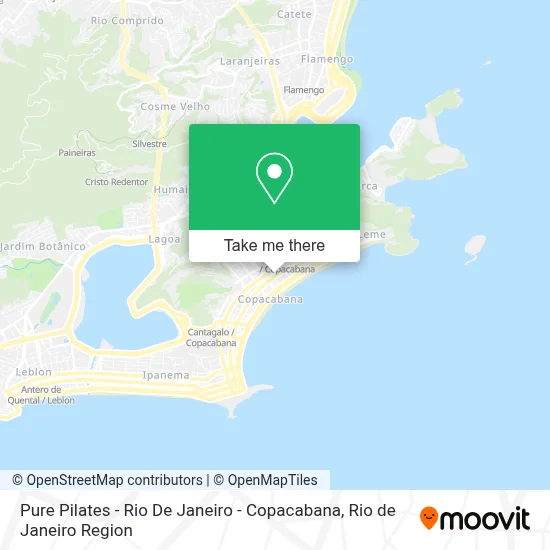 Pure Pilates - Rio De Janeiro - Copacabana map