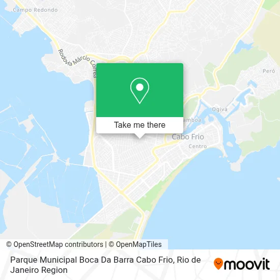 Parque Municipal Boca Da Barra Cabo Frio map