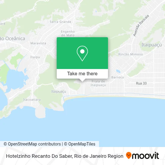 Hotelzinho Recanto Do Saber map