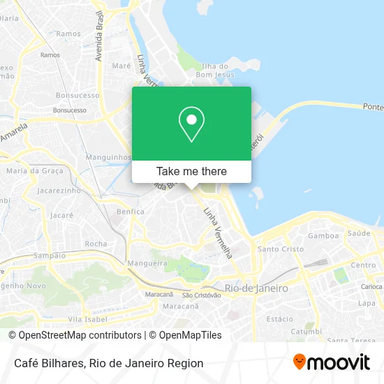 Café Bilhares map