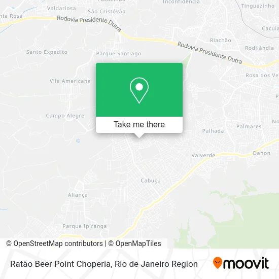 Ratão Beer Point Choperia map