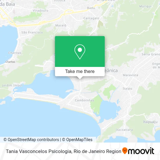 Tania Vasconcelos Psicologia map
