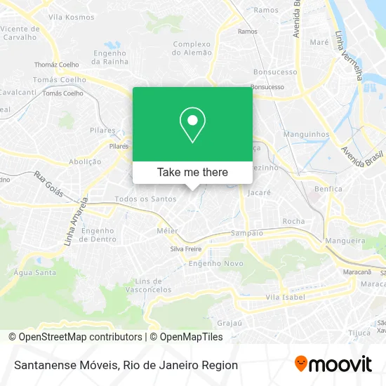 Santanense Móveis map