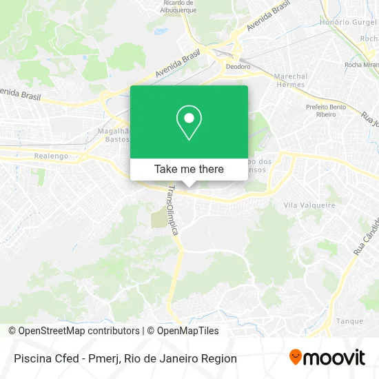 Piscina Cfed - Pmerj map