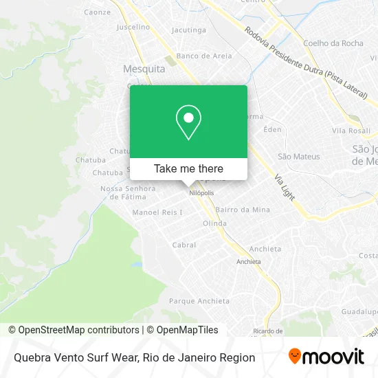 Quebra Vento Surf Wear map
