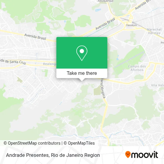 Andrade Presentes map