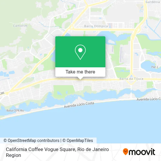 California Coffee Vogue Square map