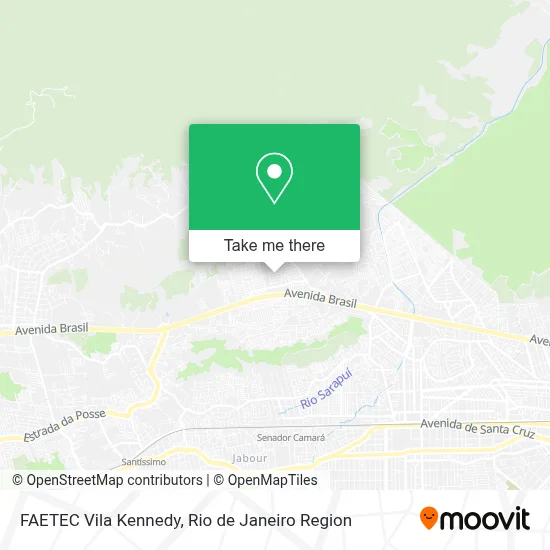 FAETEC Vila Kennedy map