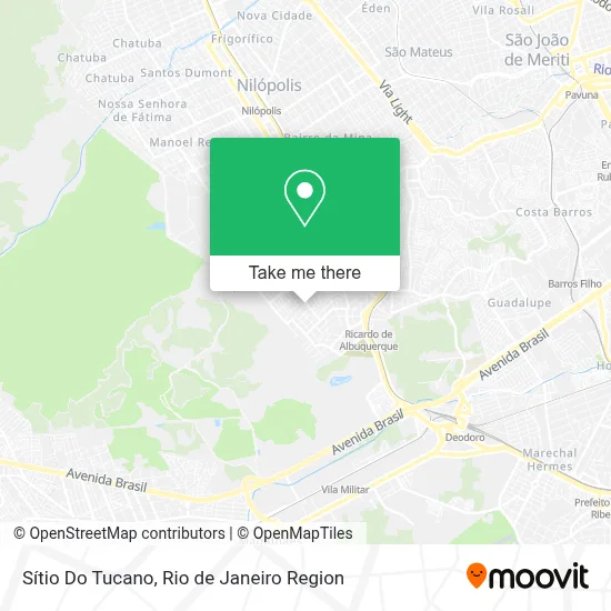 Sítio Do Tucano map