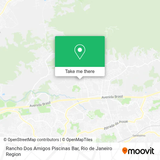 Rancho Dos Amigos Piscinas Bar map