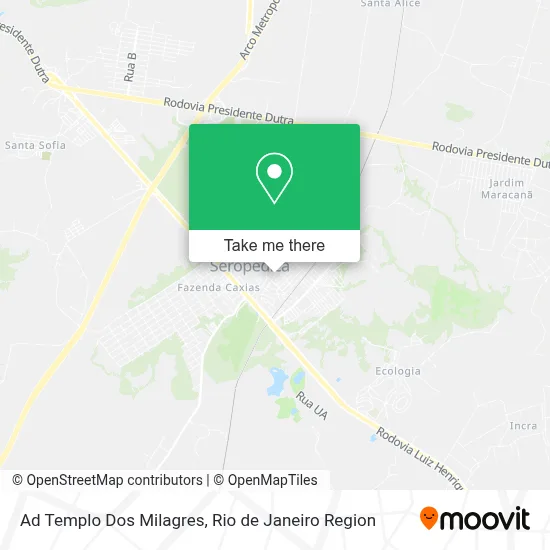 Ad Templo Dos Milagres map