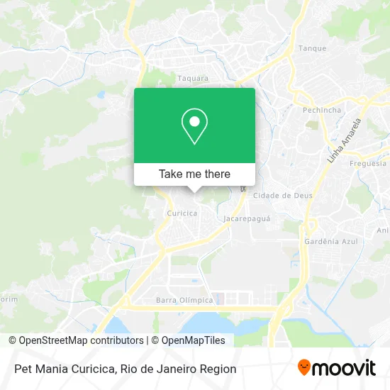 Pet Mania Curicica map