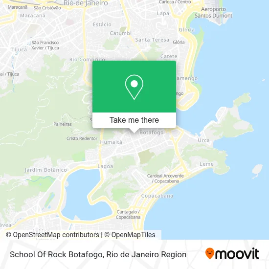 School Of Rock Botafogo map