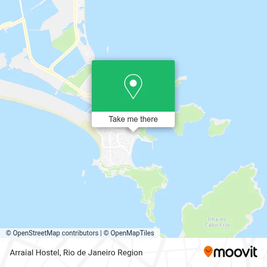 Arraial Hostel map