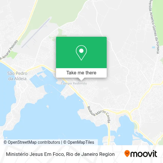 Ministério Jesus Em Foco map