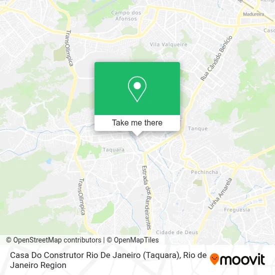 Casa Do Construtor Rio De Janeiro (Taquara) map