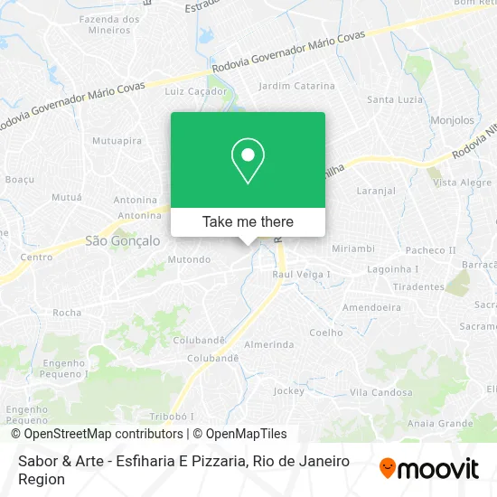 Sabor & Arte - Esfiharia E Pizzaria map