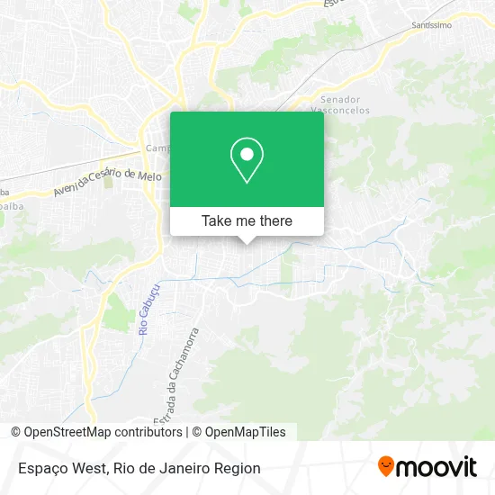 Espaço West map