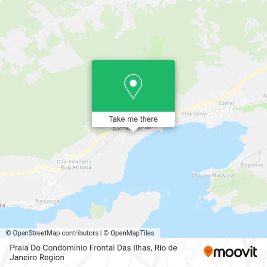 Praia Do Condomínio Frontal Das Ilhas map