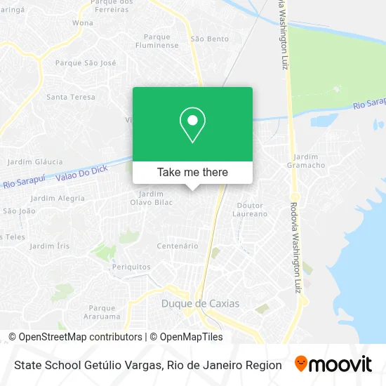 State School Getúlio Vargas map