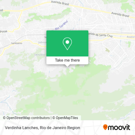 Verdinha Lanches map