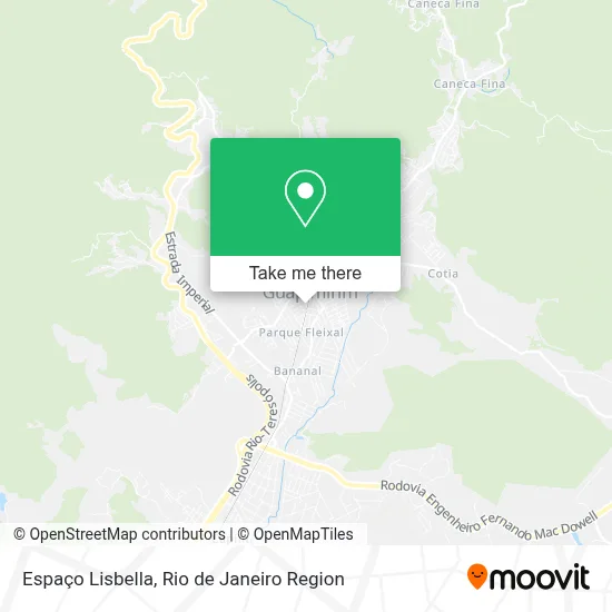 Espaço Lisbella map