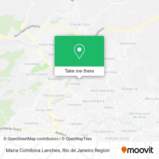 Maria Comilona Lanches map