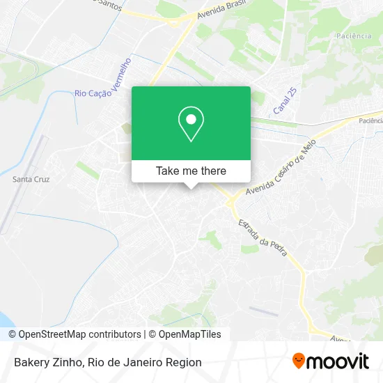 Bakery Zinho map