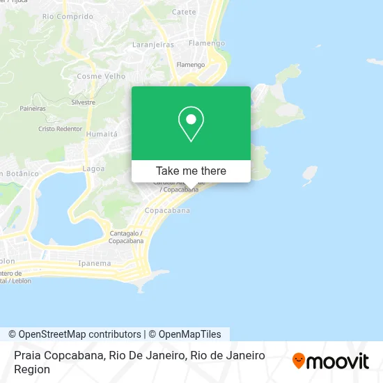 Praia Copcabana, Rio De Janeiro map