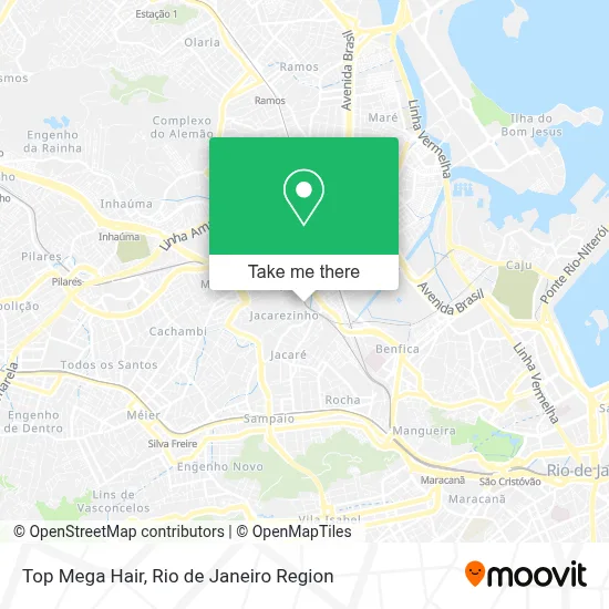 Top Mega Hair map