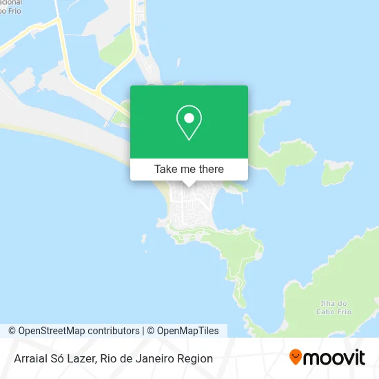 Arraial Só Lazer map