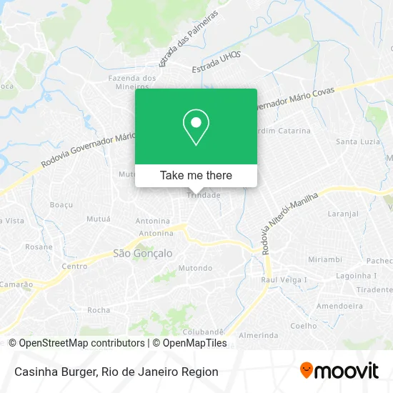 Casinha Burger map