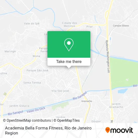 Academia Bella Forma Fitness map