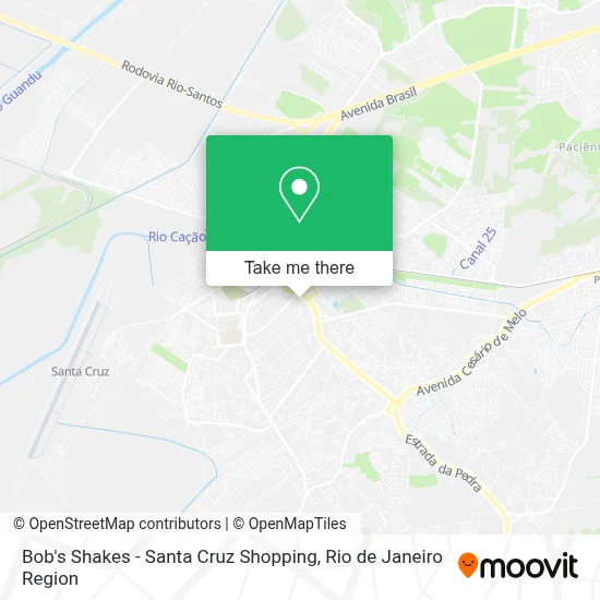 Bob's Shakes - Santa Cruz Shopping map
