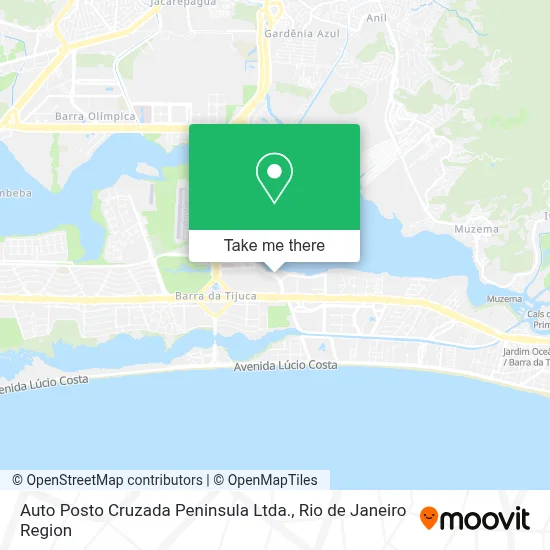 Auto Posto Cruzada Peninsula Ltda. map