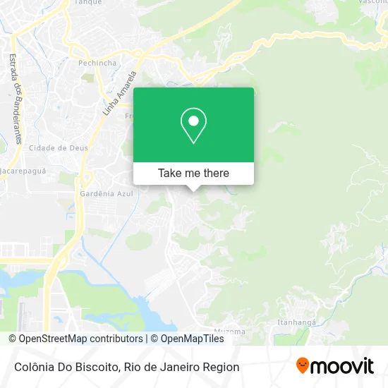 Colônia Do Biscoito map