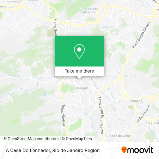A Casa Do Lenhador map