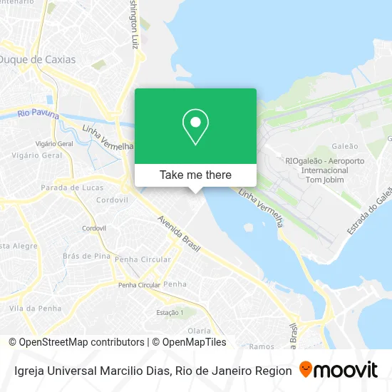 Igreja Universal Marcilio Dias map