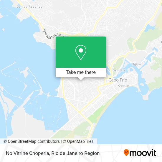 No Vitrine Choperia map
