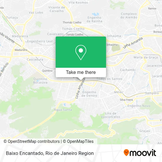 Baixo Encantado map