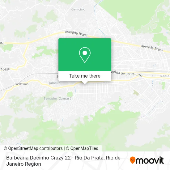 Barbearia Docinho Crazy 22 - Rio Da Prata map