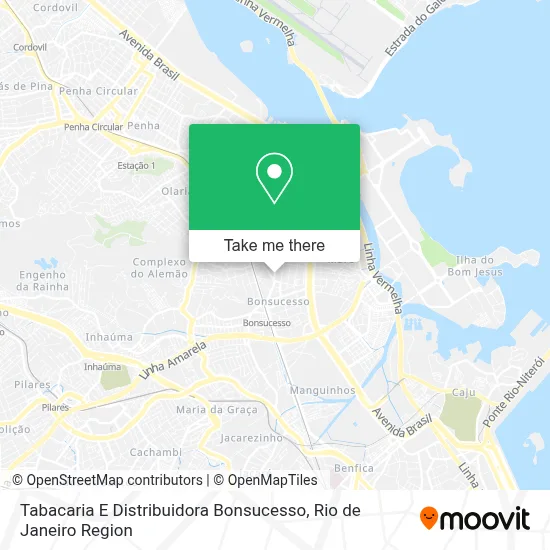 Tabacaria E Distribuidora Bonsucesso map