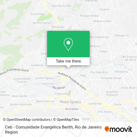 Ceb - Comunidade Evangélica Berith map