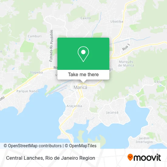 Central Lanches map