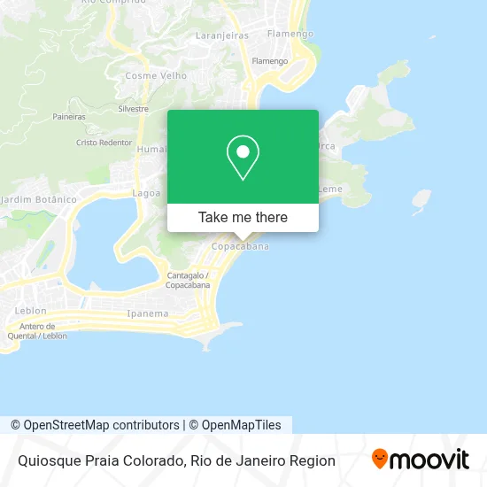 Quiosque Praia Colorado map