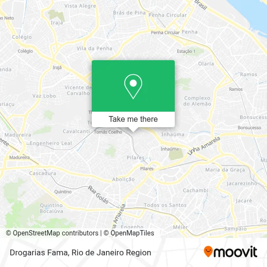 Drogarias Fama map