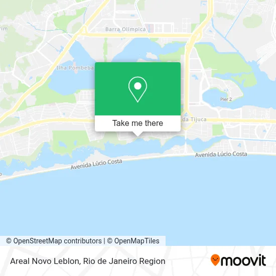 Areal Novo Leblon map