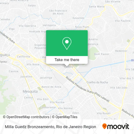 Milla Guedz Bronzeamento map