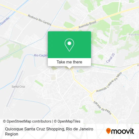 Quiosque Santa Cruz Shopping map