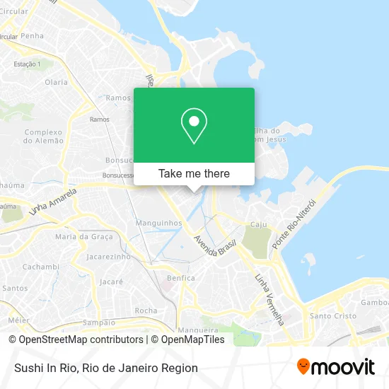Sushi In Rio map